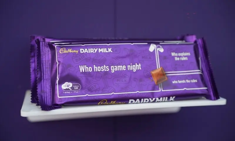 The campaign brings people together through a limited-edition range of Dairy Milk bars.