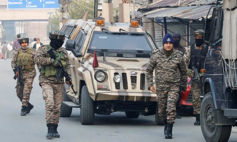 Kashmir police station explosion aftermath