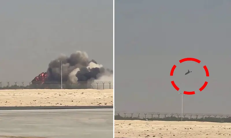 India’s indigenous Tejas fighter aircraft crashes at Dubai Air Show