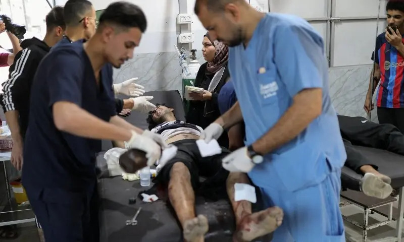 Aftermath of Israeli airstrikes in Gaza