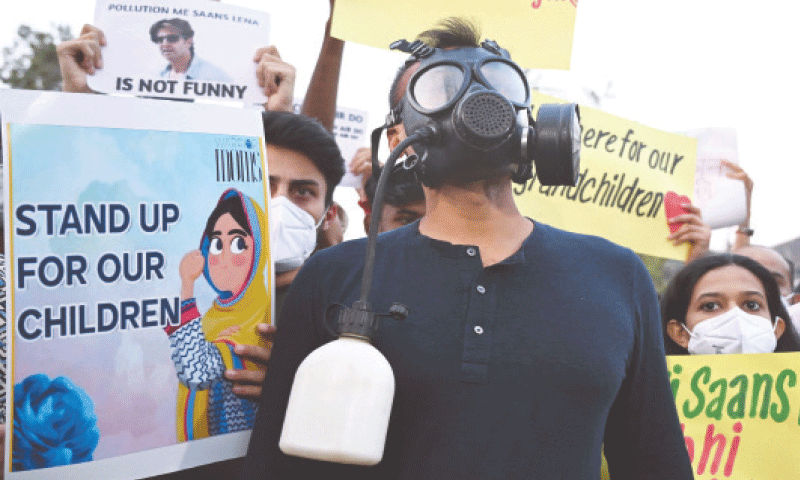 ‘I miss breathing’: Delhi protesters demand action on pollution