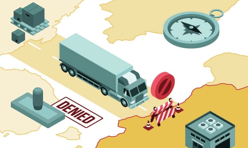 Temporary freezing of border trade