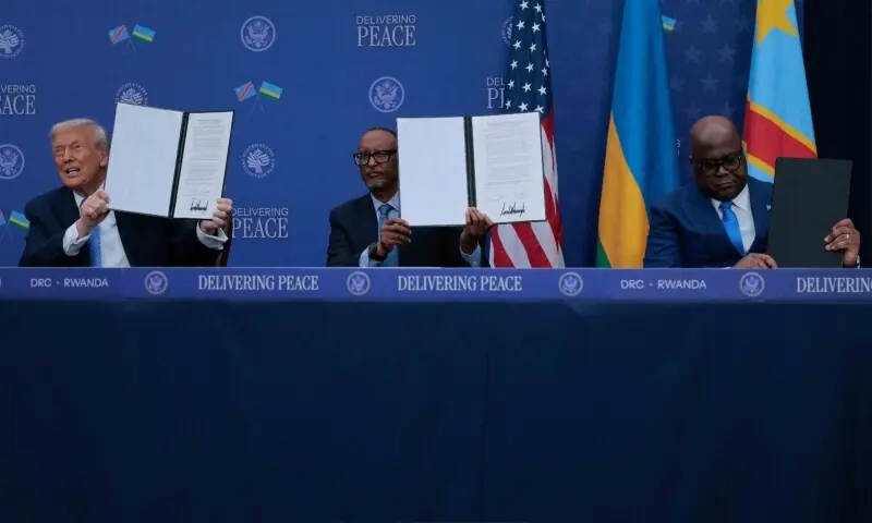 Democratic Republic of Congo, Rwanda sign peace deal in US