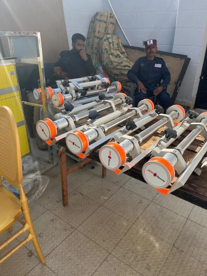Unused start ledges sit behind the KMC Swimming Complex. — Photo by author