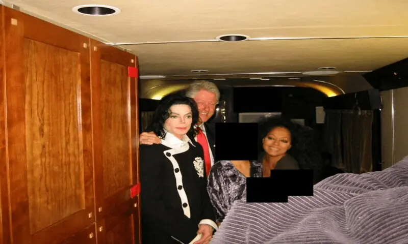 Former US President Bill Clinton, Michael Jackson and Diana Ross are seen in this image released by the Department of Justice in Washington, DC, US, on December 19, 2025 as part of a new trove of documents from its investigations into the late financier and convicted sex offender Jeffrey Epstein. &mdash;Reuters