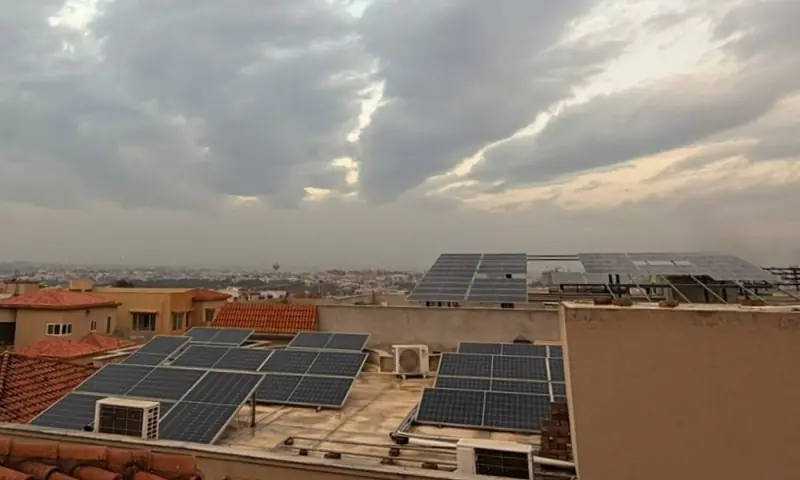A photograph of Sahira&rsquo;s rooftop, Bahria Town Phase 7, Rawalpindi.