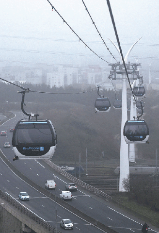 First urban cable car unveiled outside Paris