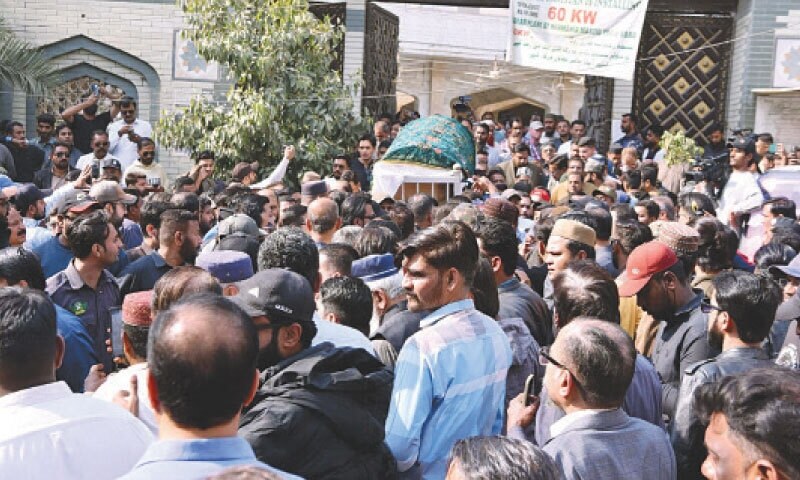 Imran Farooq’s widow laid to rest