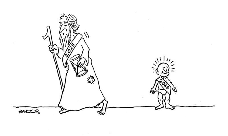 کارٹون : 1 جنوری 2026