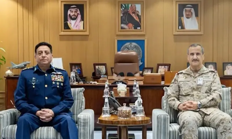 In meeting with air chief, Saudi defence leadership lauds Pakistan’s role in promoting regional peace and stability