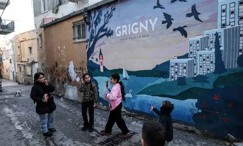  Palestinian children play in the Aida refugee camp in Bethlehem, in the Israeli-occupied West Bank on January 11, 2026. &mdash; Reuters 