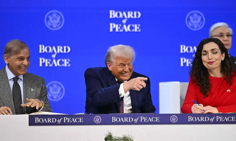 PM Shehbaz, other world leaders sign charter for Trump-led Board of Peace
