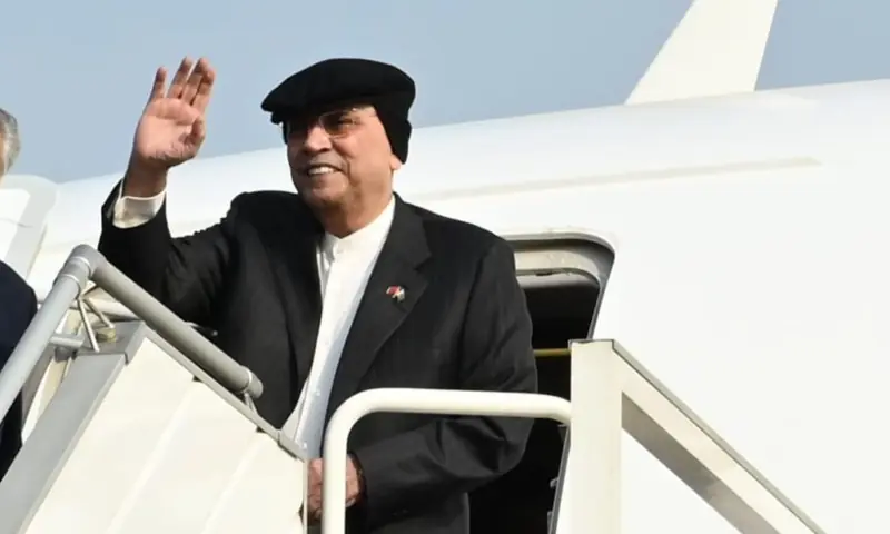 President Zardari to embark on 4-day official visit to UAE