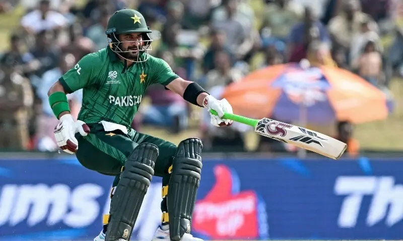  Pakistan&rsquo;s Sahibzada Farhan plays a shot during the 2026 ICC Men&rsquo;s T20 Cricket World Cup group stage match between Pakistan and Namibia at the Sinhalese Sports Club (SSC) Ground in Colombo on February 18, 2026. &mdash; AFP 