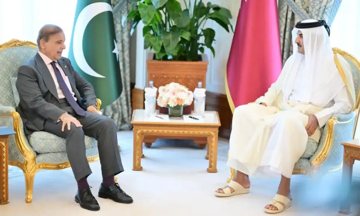 PM Shehbaz to meet Qatari emir, senior leadership in Doha today PM Shehbaz to meet Qatari emir, senior leadership in Doha today