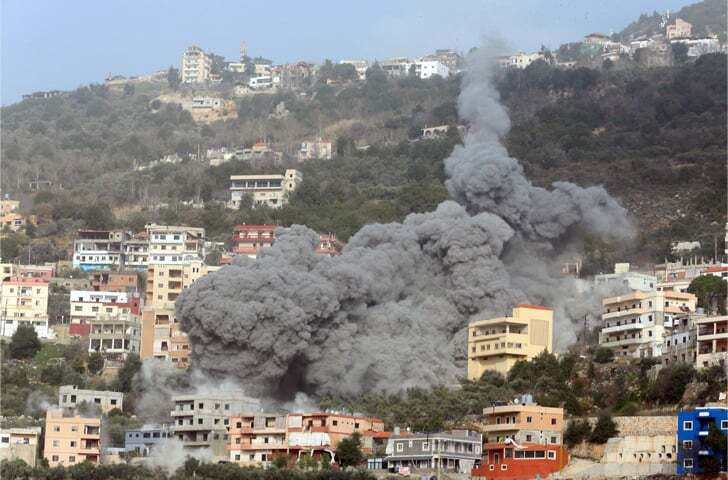 Israel bombs civilian areas in Lebanon