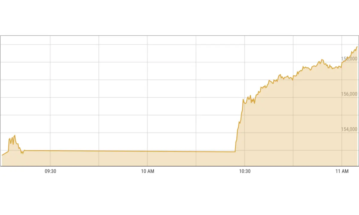 Market down 9,000 points after 15,000 point plunge triggered halt