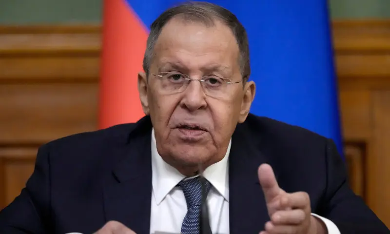  Russian Foreign Minister Sergei Lavrov speaks during a press conference following talks with Second Minister of Foreign Affairs of Brunei Erywan Yusof in Moscow, Russia on March 3, 2026. &mdash; Reuters 