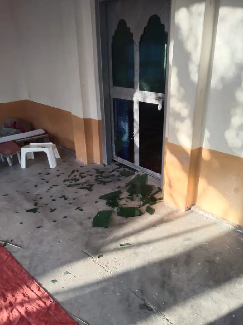 Glass is shattered on the floor after a mortar attack on the house of a tribal elder&rsquo;s brother in Lower South Waziristan. &mdash; via AK Wazir