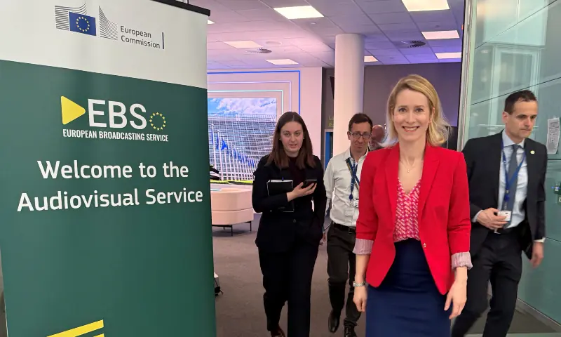 EU High Representative for Foreign Affairs and Security Policy, Kaja Kallas walks after an interview with Reuters in Brussels, Belgium March 17, 2026. &mdash; Reuters