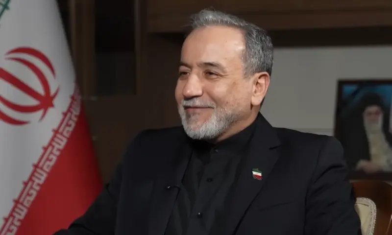 Iran&rsquo;s FM Abbas Araghchi speaks during an interview with Al Jazeera, which was aired on March 18, 2026. &mdash; screengrab via Al Jazeera