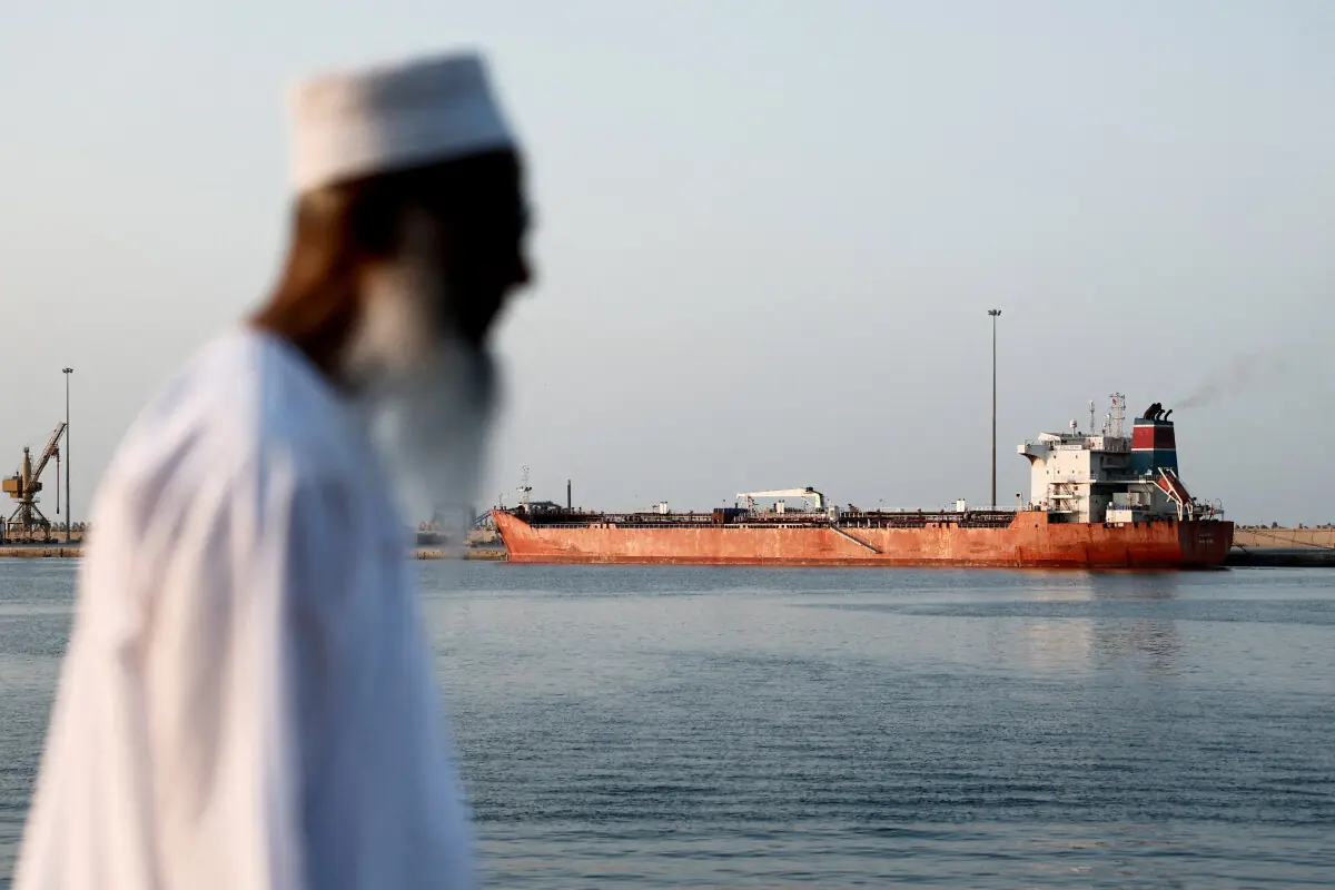 The Callisto tanker sits anchored in Port Sultan Qaboos as the traffic is down in the Strait of Hormuz, amid the US-Israeli conflict with Iran, in Muscat, Oman, March 12, 2026. &mdash; Reuters