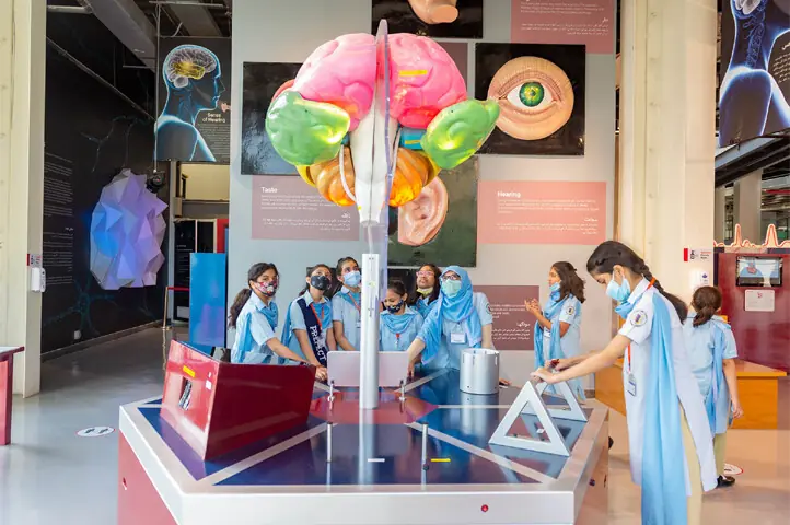  Students engaging with the interactive displays at The Dawood Foundation MagnifiScience Centre | TDF MagnifiScience Centre 