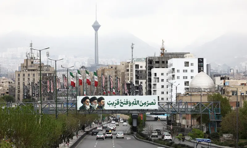 A view of Milad Tower, amid the U.S.-Israeli conflict with Iran, in Tehran, Iran on March 28, 2026. &mdash; WANA via Reuters