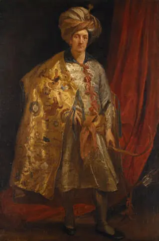   A painting of Robert Sherley (1581-1628) by Flemish Baroque artist Anthony Van Dyck, circa 1622 | The Egremont Collection  