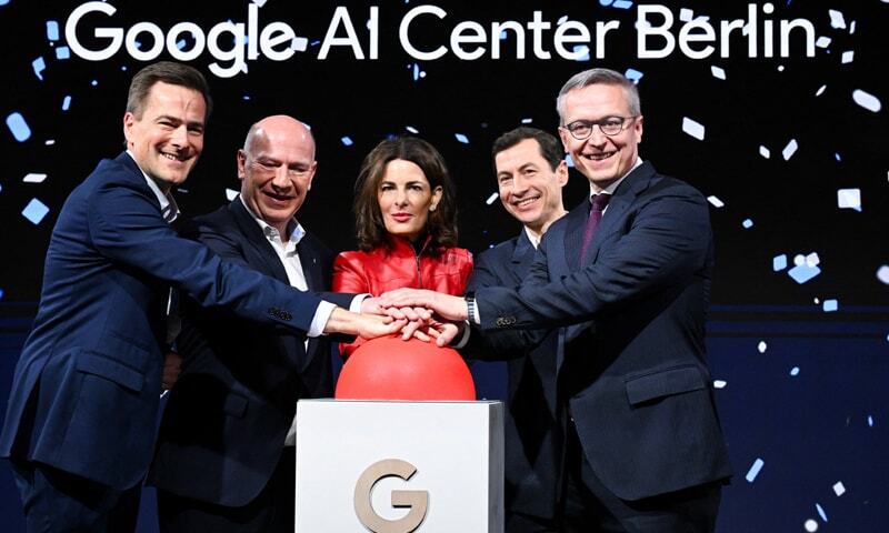 Google opens AI centre as Berlin defends reliance on US tech