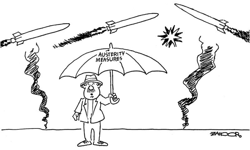 Cartoon: 11 March, 2026 - Dawn by Zahid Hussain, Aisha Khan, Rabiya Javeri Agha, Mahir Ali, Arifa Noor