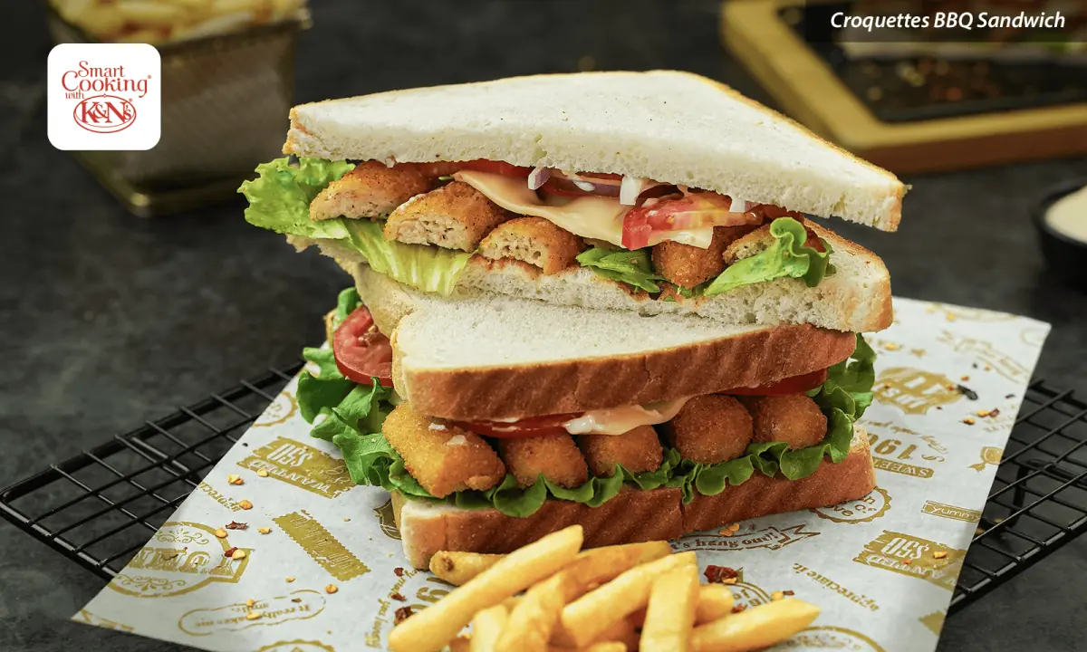 K&N’s SmartCooking Recipes: Croquettes BBQ Sandwich