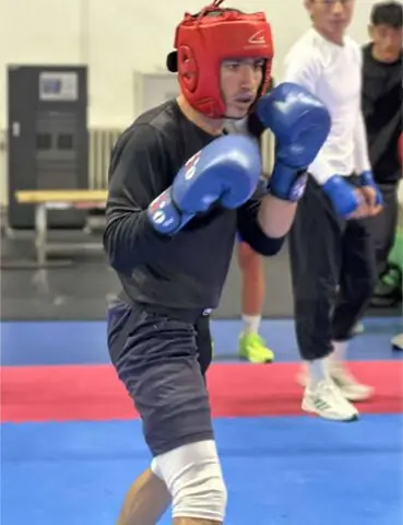  Boxer Qudratullah during a sparring session | Screengrab 