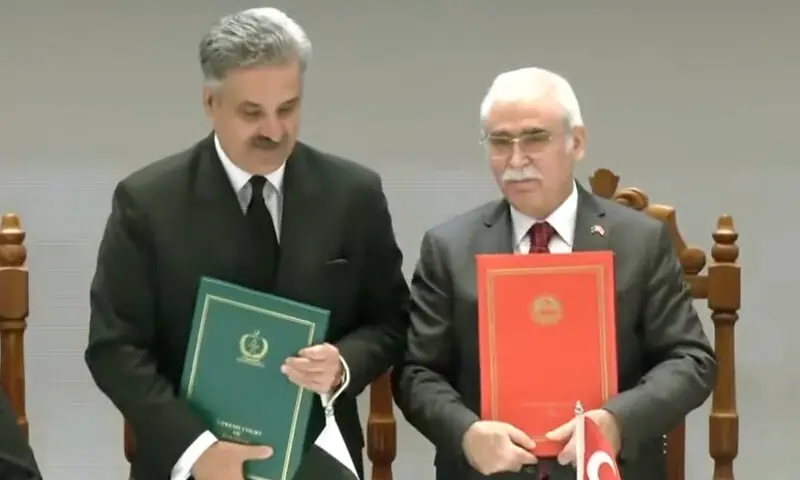 Pakistan, Turkiye sign MoU in bid to enhance judicial cooperation Pakistan, Turkiye sign MoU in bid to enhance judicial cooperation