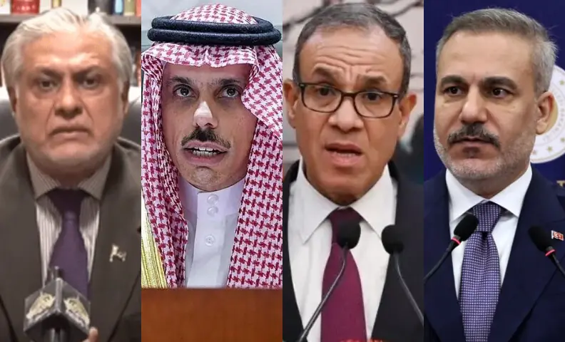 Dar briefs Turkish, Saudi, Egyptian FMs on Islamabad Talks, reaffirms support for diplomacy and dialogue