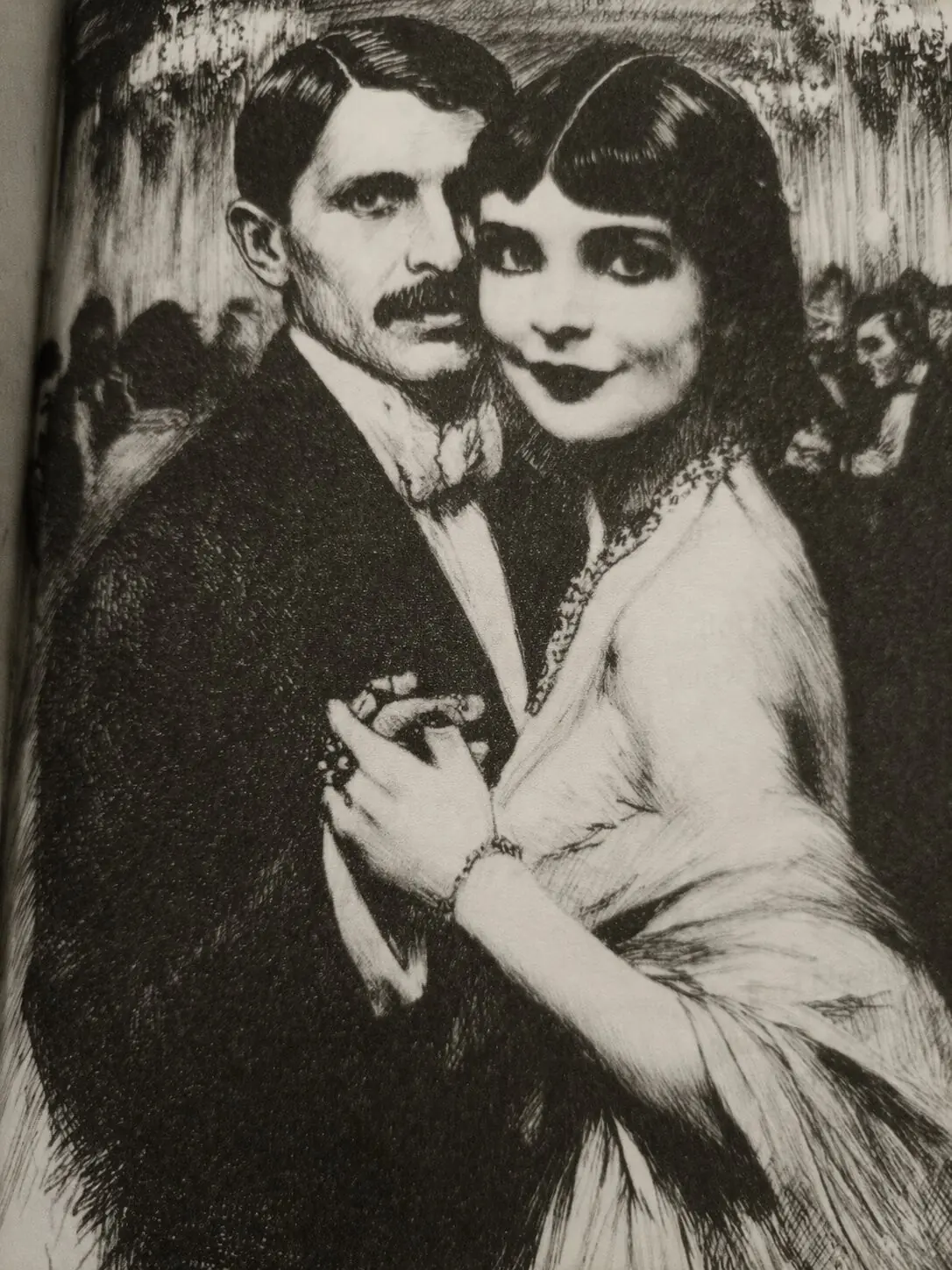 A sketch of Ruttie and Mr Jinnah on her 18th birthday &mdash; From the book. 