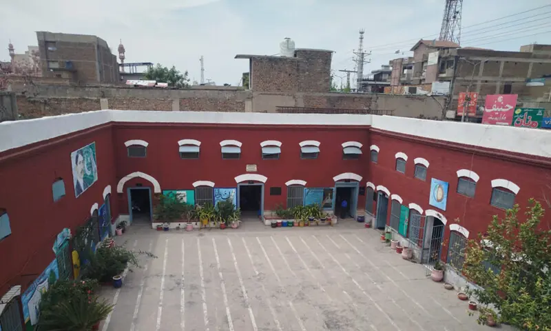   A view of the school built by the Arya Samaj Movement as Sanatan Dharam Dayanand School more than a century ago.  