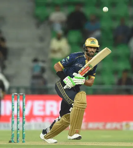  MULTAN Sultans batter Shan Masood plays a shot.&mdash;White Star 