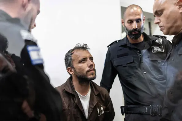  BRAZILIAN activist Thiago Avila is seen during a court appearance in  the Israeli city of Ashkelon.&mdash;AFP  