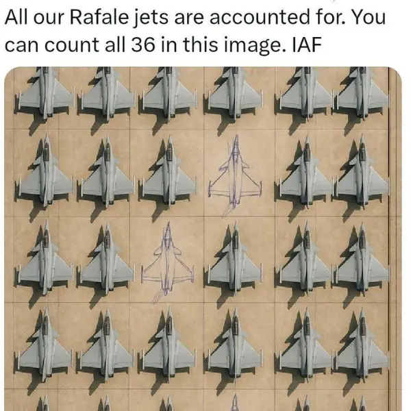  One of the many memes shared during the India-Pakistan 2025 conflict &mdash; via X 