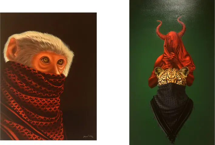  Some of the artworks displayed at the exhibition as part of the festival. &mdash;Fahim Siddiqi / White Star 