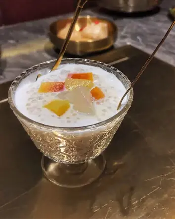 Fruit and sago pudding at KaoRou