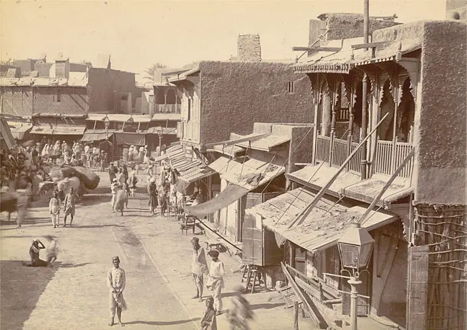   A photograph of Lyari, circa late 19th-early 20th century: by 1886, Lyari had already emerged as the largest of Karachi&rsquo;s 24 districts. It was one of the most densely populated Muslim areas in a city otherwise dominated demographically and economically by non-Muslims | British Library  
