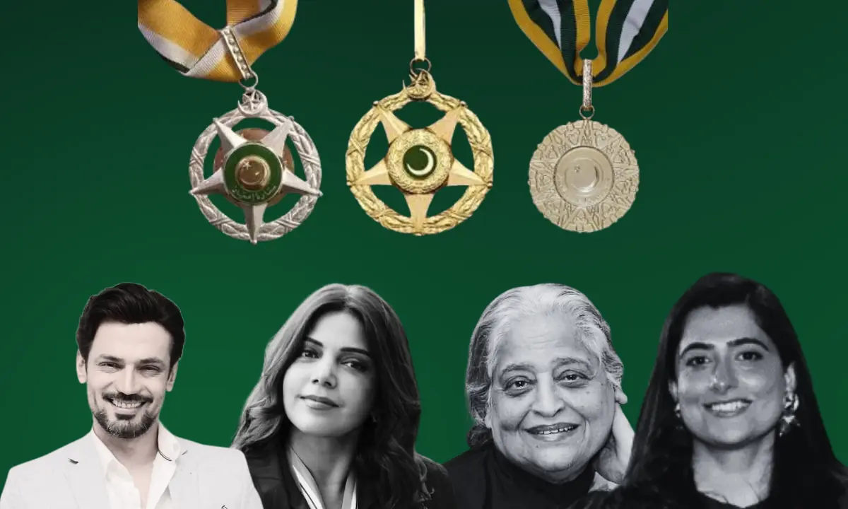 Hadiqa Kiani, Zahid Ahmed, Sana Mir among stars awarded civil honours