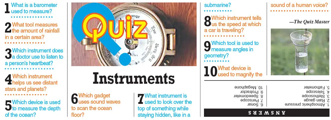  QUIZ: Instruments 