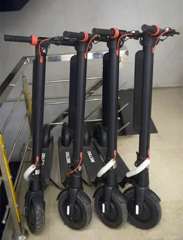  Electric foot scooties for children are also popular items.  