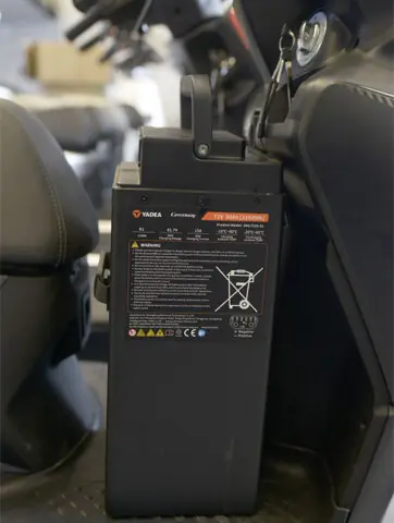  Battery used in the electric bikes is placed under the seat.  