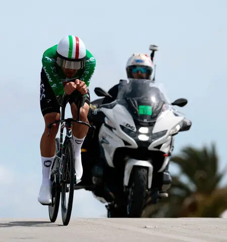   INEOS Grenadiers&rsquo; Filippo Ganna of Italy competes during the 10th stage of the Giro d&rsquo;Italia on Tuesday.&mdash;AFP 