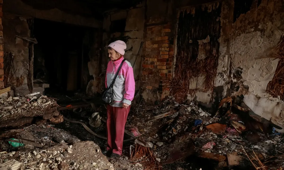 A resident stands in her room in a dormitory hit by a Russian drone strike, amid Russia’s attack on Ukraine, in Odesa, Ukraine on April 30, 2026. —Reuters
