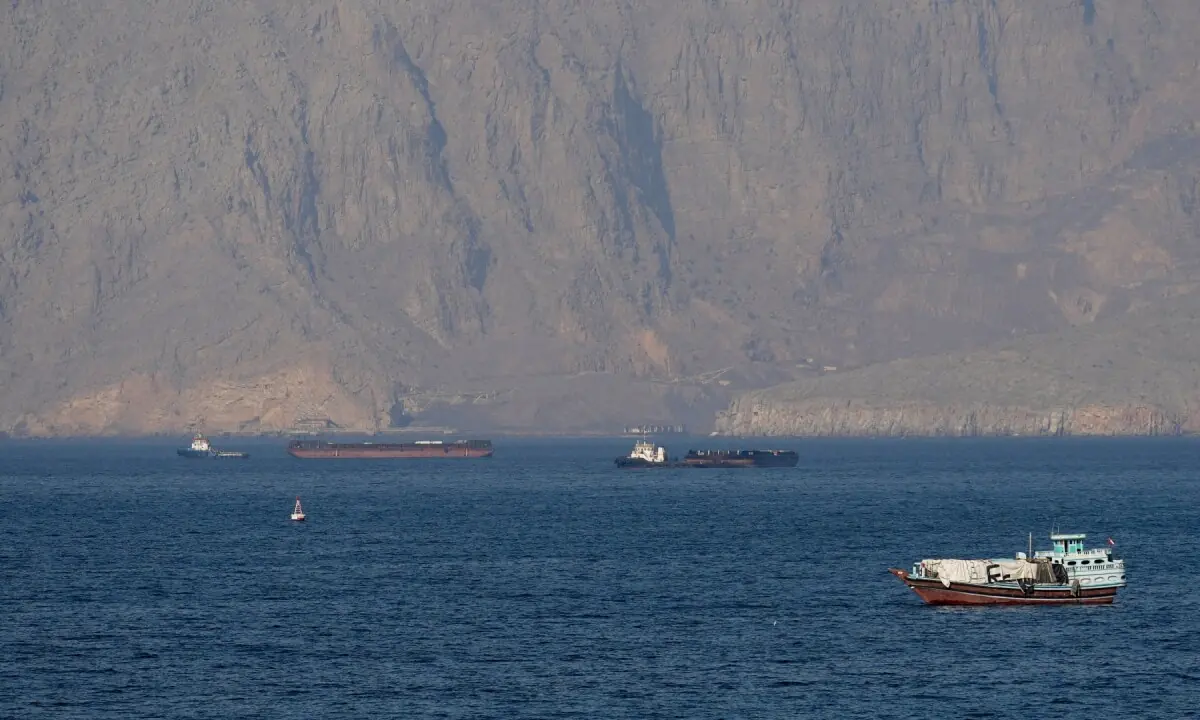 Ships and tankers in the Strait of Hormuz off the coast of Musandam, Oman on April 18, 2026. &mdash;Reuters/File